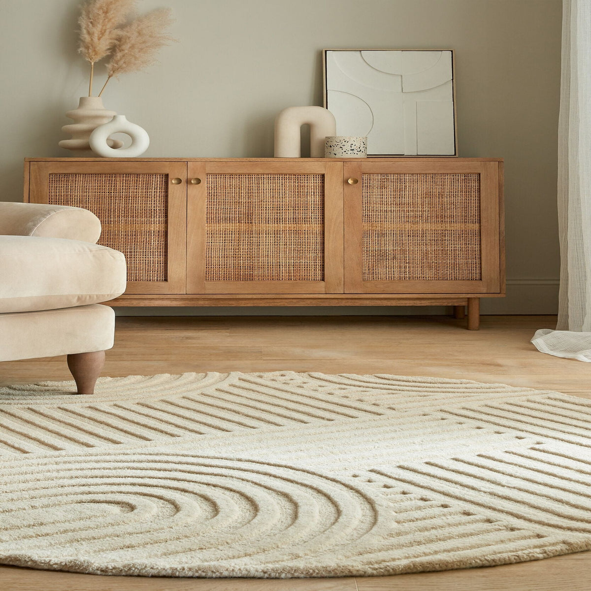 Zen Garden - Rund ullmatta