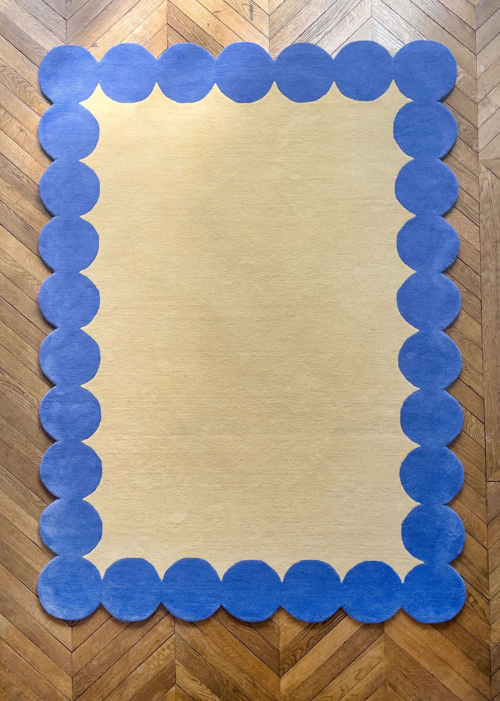 Claude - Tapis - Laine - Bleu
