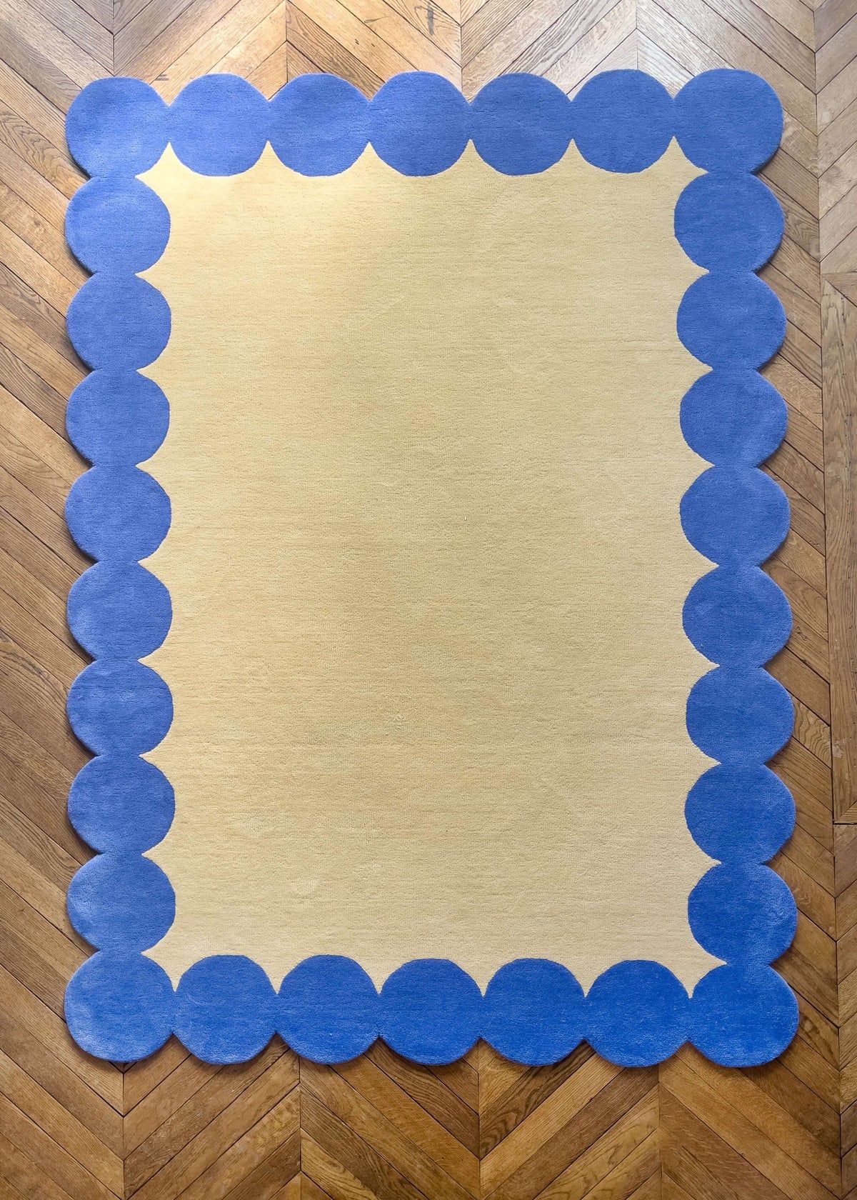 Claude - Tapis - Laine - Bleu