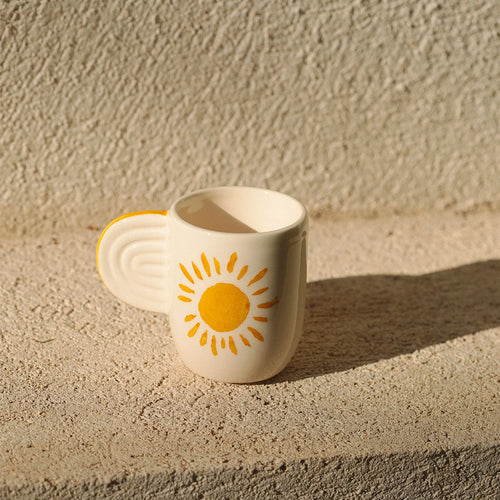 Lot de 2 Tasses En Céramique Ambre - Soleil