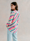 CHEMISE COLOREE RAYEE TATIANA PETITE MENDIGOTE
