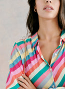 CHEMISE COLOREE RAYEE TATIANA PETITE MENDIGOTE