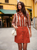 CHEMISE RAYEE TATIANA PETITE MENDIGOTE