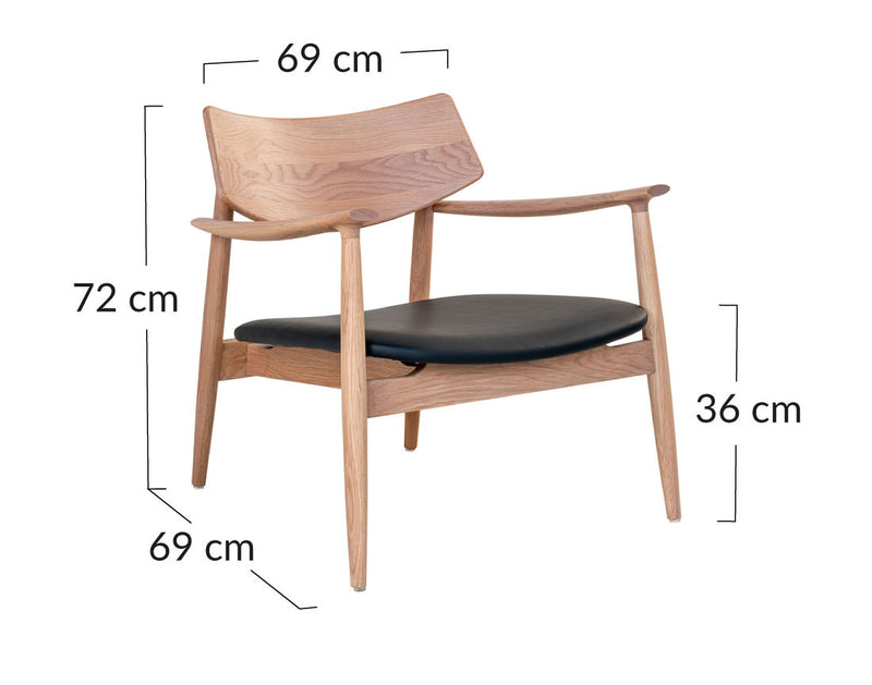 Tavira - Fauteuil - Simili - Bois / Noir