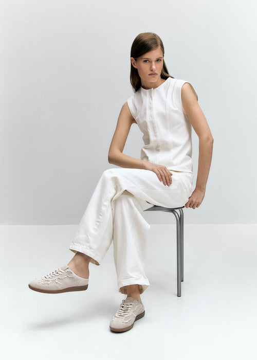 Tb.490 Sneakers - Cream Crochet