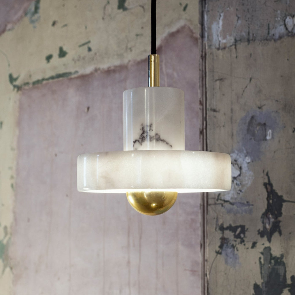Lámpara de suspensión Stone LED de Tom Dixon, blanco