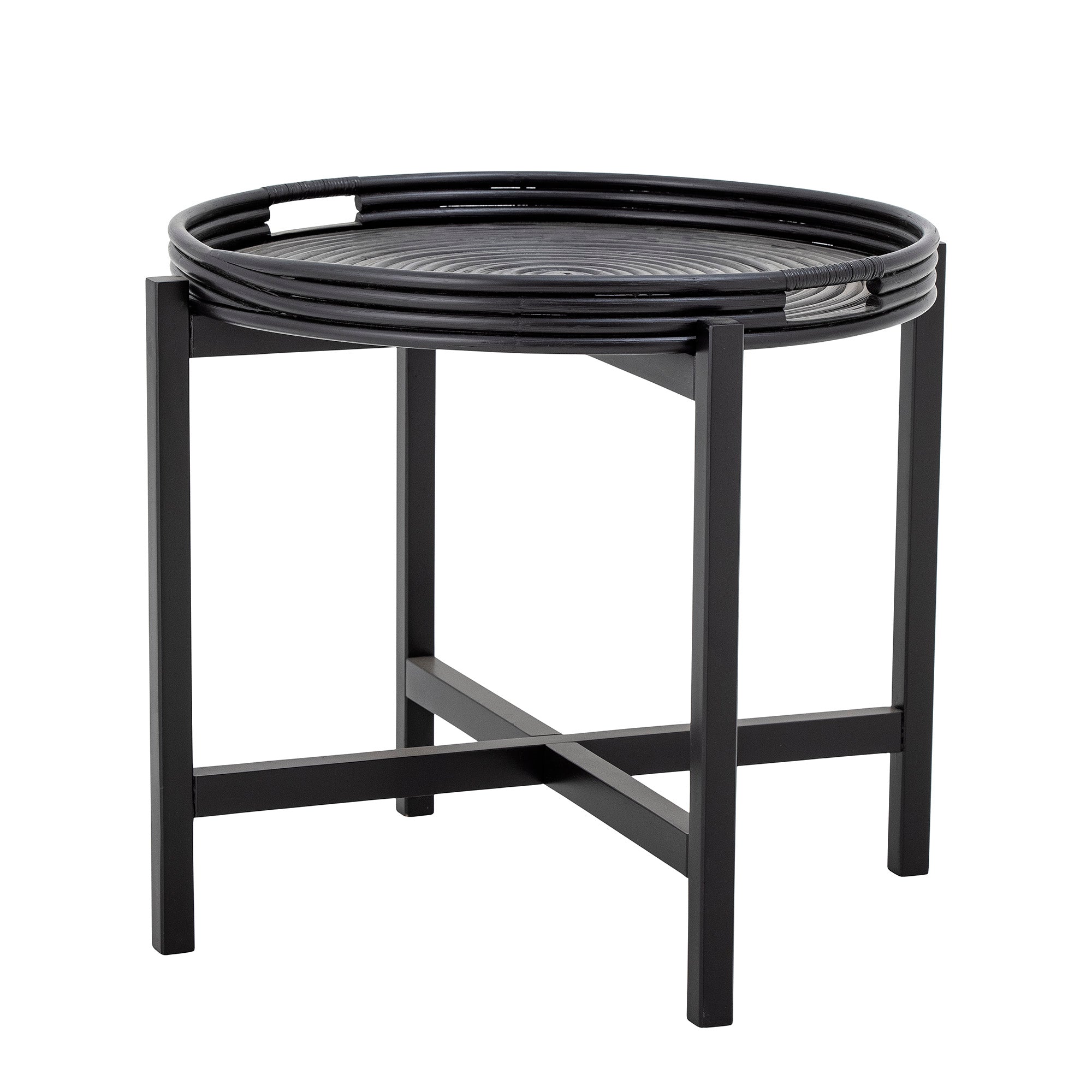 Milli - Tray Table - Black - Rattan