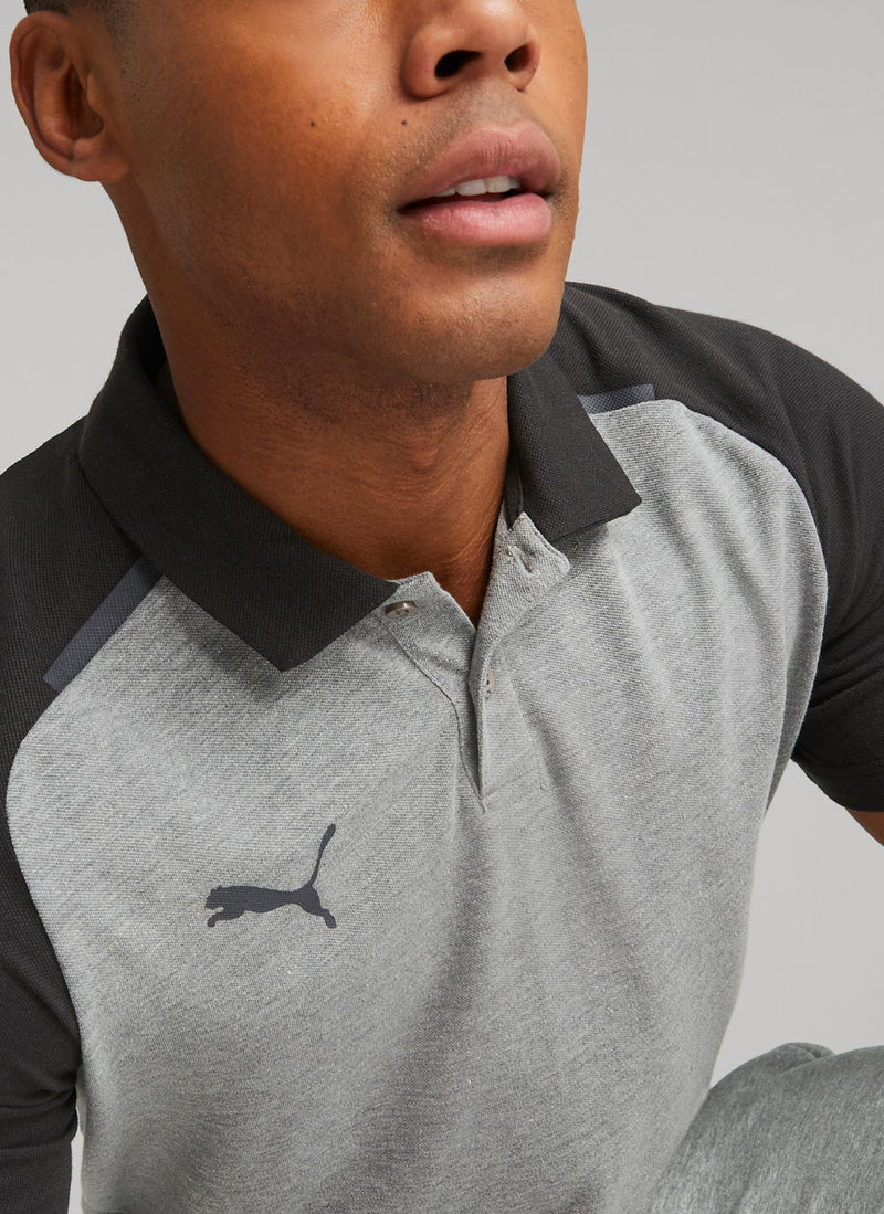 Puma - Polo Teamcup - Gris - Homme