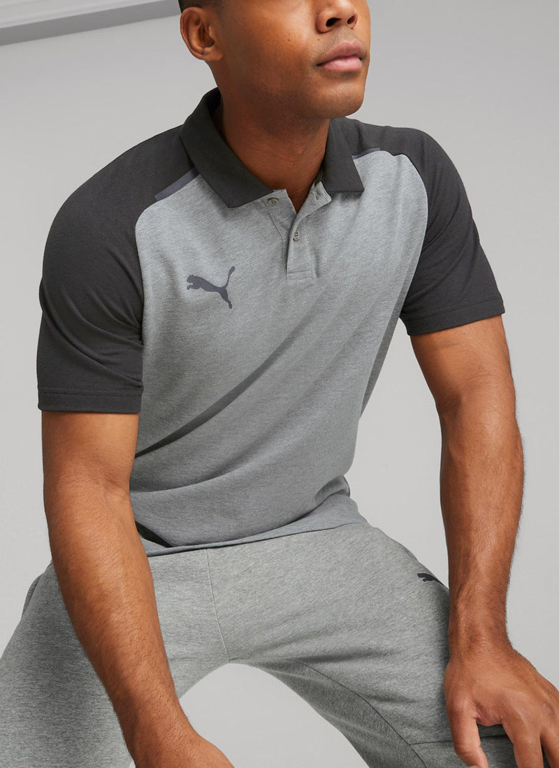 Puma - Polo Teamcup - Gris - Homme