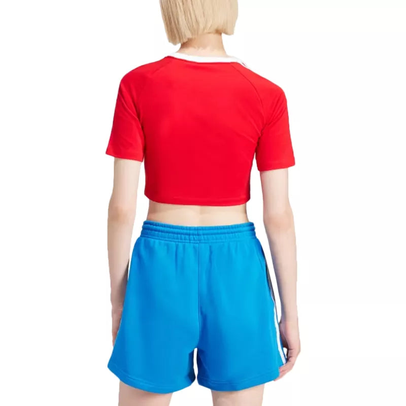 Tee-Shirt Adidas Originals 3 Stripes Baby - Rouge/ Blanc