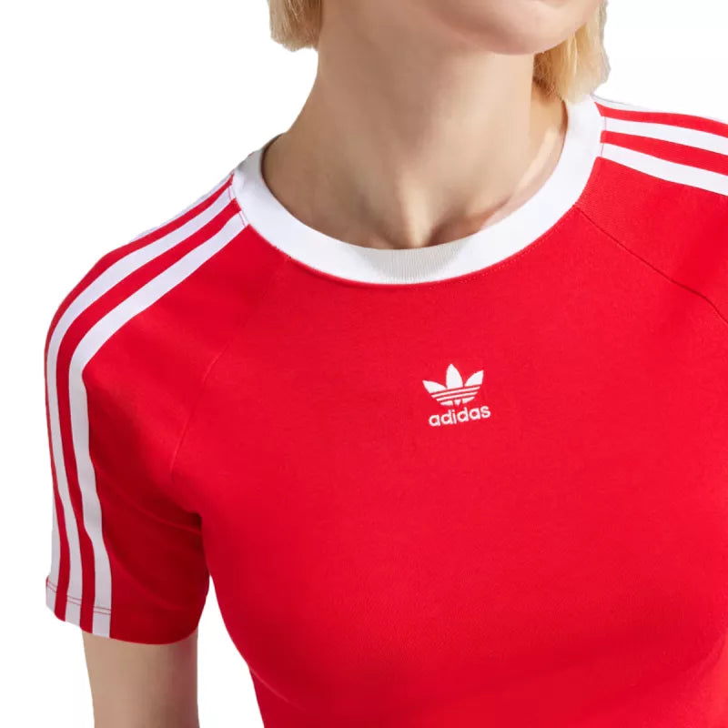 Tee-Shirt Adidas Originals 3 Stripes Baby - Rouge/ Blanc