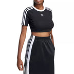 Camiseta Adidas Originals 3 Rayas Bebé - Negro/Blanco