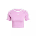 Tee-Shirt Adidas Originals 3 Stripes Baby - Violet/Blanc