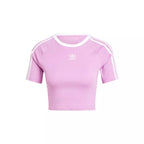 Tee-Shirt Adidas Originals 3 Stripes Baby - Violet/Blanc