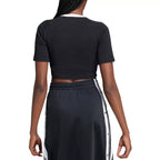 Camiseta Adidas Originals 3 Rayas Bebé - Negro/Blanco