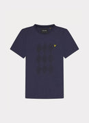 Lyle & Scott - Tee-Shirt Argyle - Navy Marl - Homme