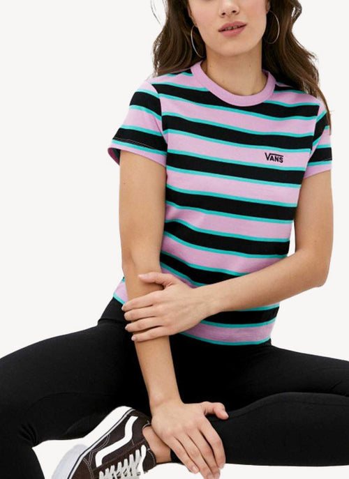 Vans - Tee-Shirt Big Stripe - Black - Femme