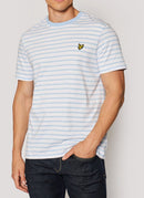 Lyle & Scott - Tee-Shirt Breton - Pool Blue White - Homme