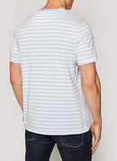 Lyle & Scott - Tee-Shirt Breton - Pool Blue White - Homme