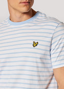 Lyle & Scott - Tee-Shirt Breton - Pool Blue White - Homme