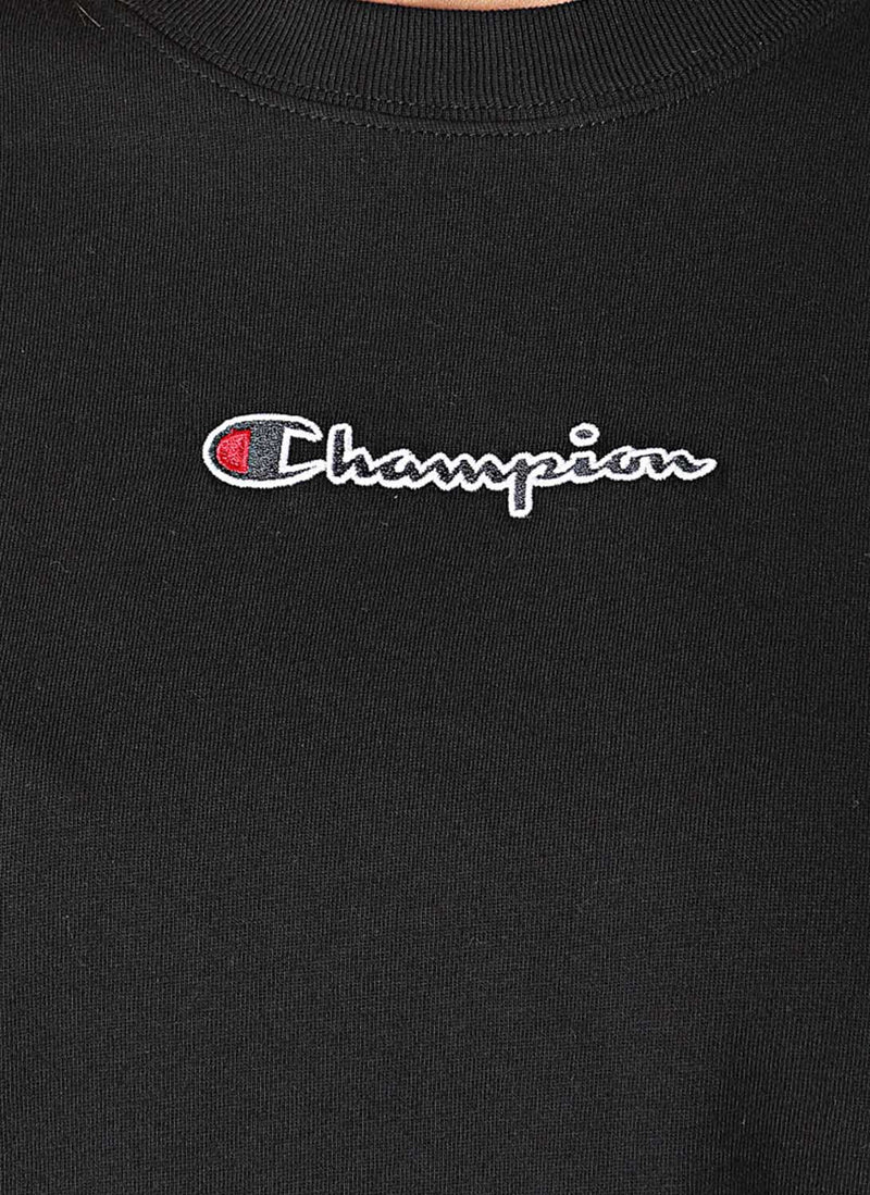 Champion - Tee-Shirt Crewneck - Noir - Femme