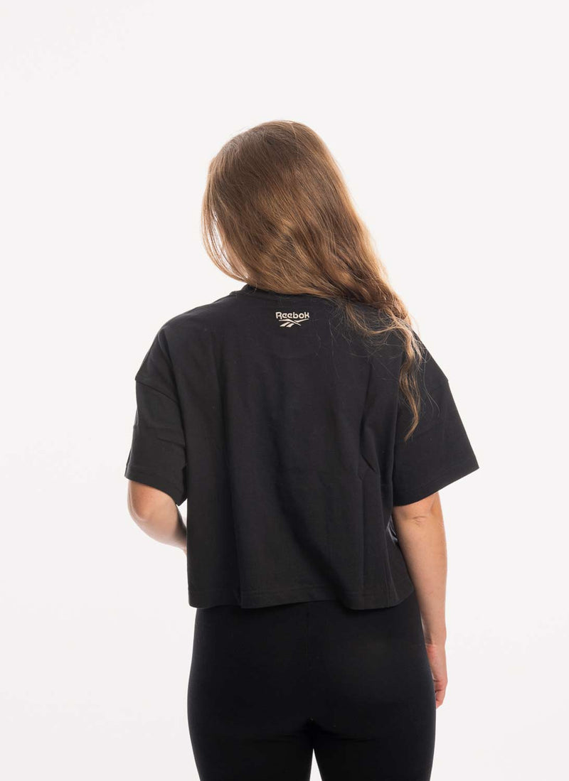 Reebok - Tee-Shirt Cropped Reebok - Black - Femme