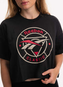 Reebok - Tee-Shirt Cropped Reebok - Black - Femme