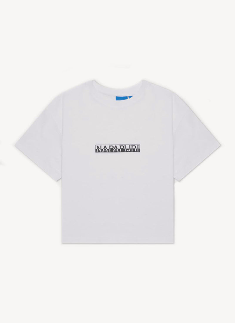 Napapijri - Tee Shirt Cropped S Box W - White - Femme