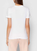 Champion - Tee-Shirt En Coton - Blanc - Femme