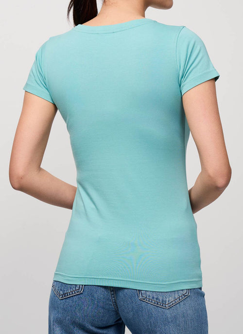 Pyrenex - Tee-Shirt Estela - Blue Torrent - Femme