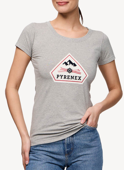 Pyrenex - Tee-Shirt Estela - Silver Marl Grey - Femme