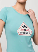 Pyrenex - Tee-Shirt Estela - Blue Torrent - Femme