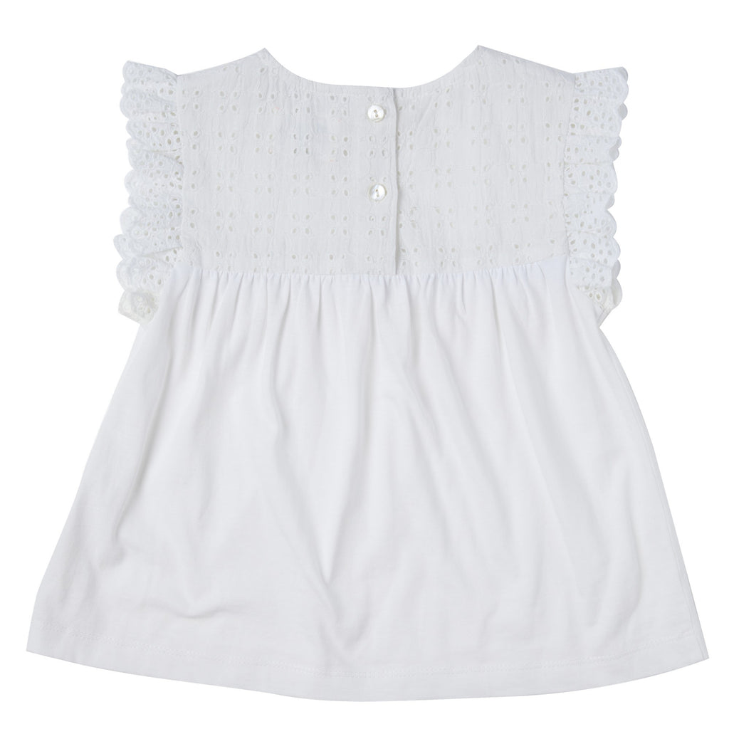 Tee-shirt Fille Lelie Blanc