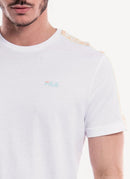 Fila - Tee-Shirt Gaston - Bright White-Fair Aqua - Homme