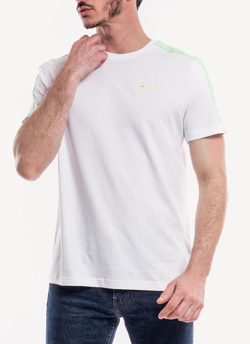 Fila - Tee-Shirt Gaston - Bright White-Patina Green - Homme