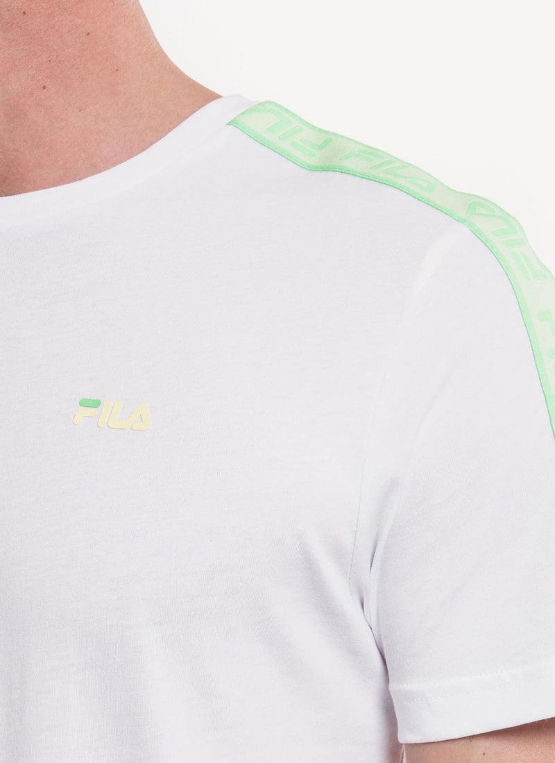 Fila - Tee-Shirt Gaston - Bright White-Patina Green - Homme