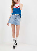 Vans - Tee -Shirt Inverce Tank - Blue Pink Red - Femme