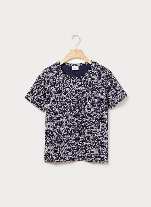 Lacoste - Tee-Shirt Lacoste X Keith Haring - Marine - Femme