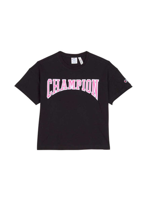 Champion - Tee-Shirt Logo Old School - Noir - Femme