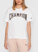 Champion - Tee-Shirt Logo Old School - Blanc - Femme