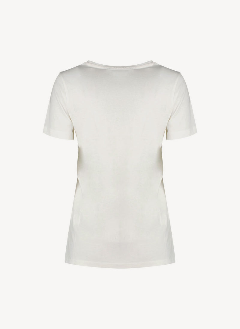 Kappa - Tee-Shirt Logo Yanil Wo - White Natural - Femme