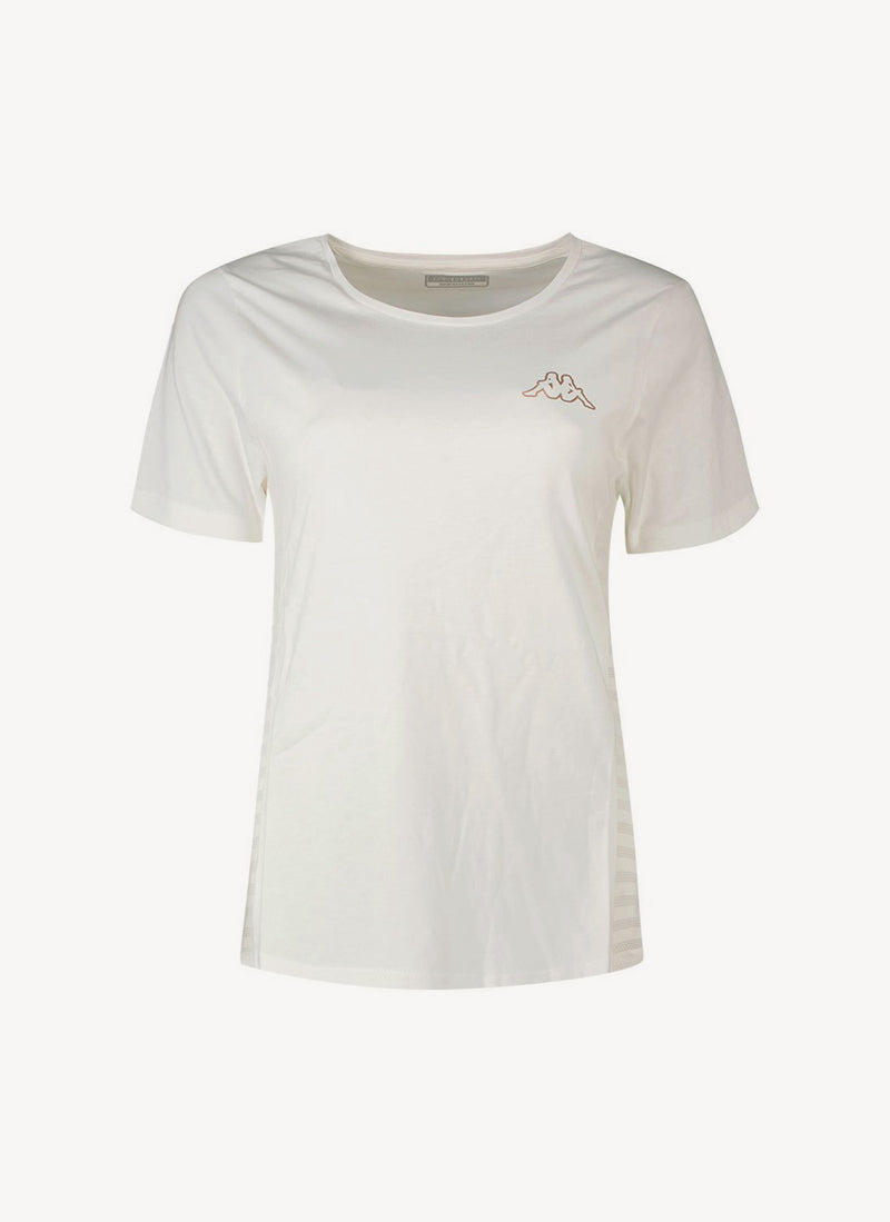 Kappa - Tee-Shirt Logo Yanil Wo - White Natural - Femme