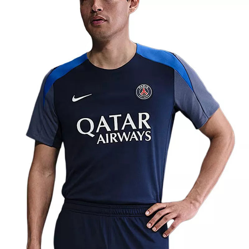 Nike Psg Strike T-Shirt - Navy Blue, White.