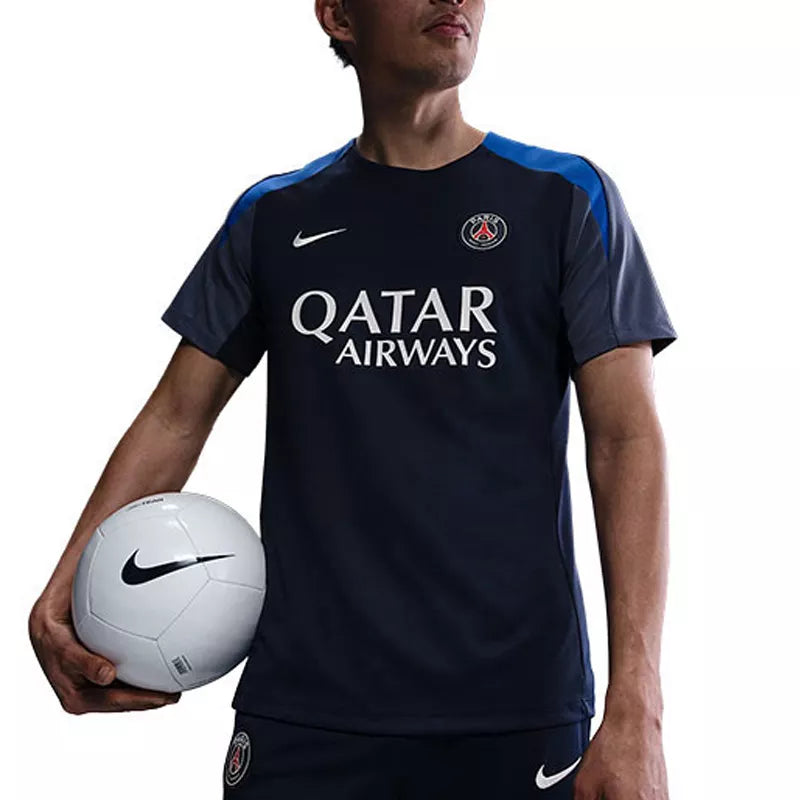 Nike Psg Strike T-Shirt - Navy Blue, White.