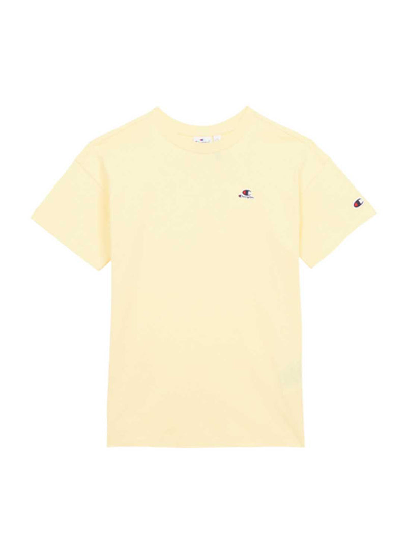 Champion - Tee-Shirt Petit Logo - Jaune - Femme