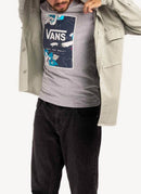 Vans - Tee-Shirt Print Box - Athletic Heather-Dress Blues Paint - Homme