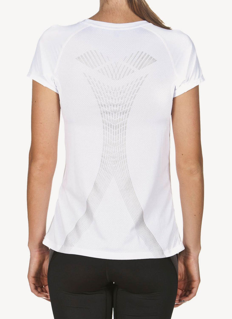 Arena - Tee Shirt Run Panel - Blanc - Femme