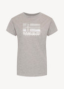 Napapijri - Tee Shirt Shyamoli - Med Grey Mel - Femme