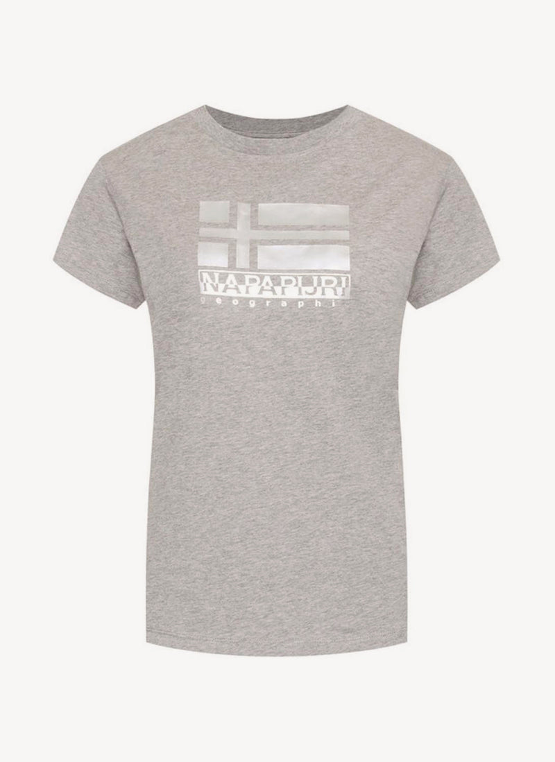 Napapijri - Tee Shirt Shyamoli - Med Grey Mel - Femme