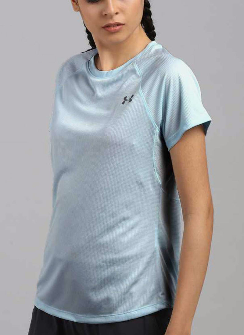 Under Armour - Tee-Shirt Speed Stride Short Sleeve - Blue - Femme